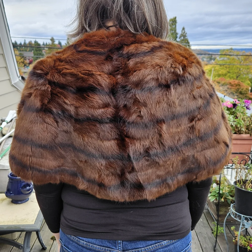 Vintage Fur Cape